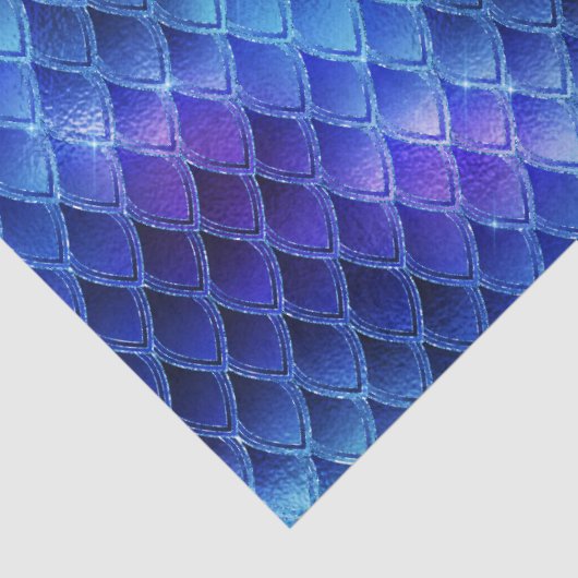 Fantasy Iridescent Dragon Blue Purple Scales 薄葉紙 (詳細)
