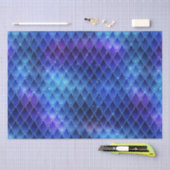 Fantasy Iridescent Dragon Blue Purple Scales 薄葉紙 (クラフト)