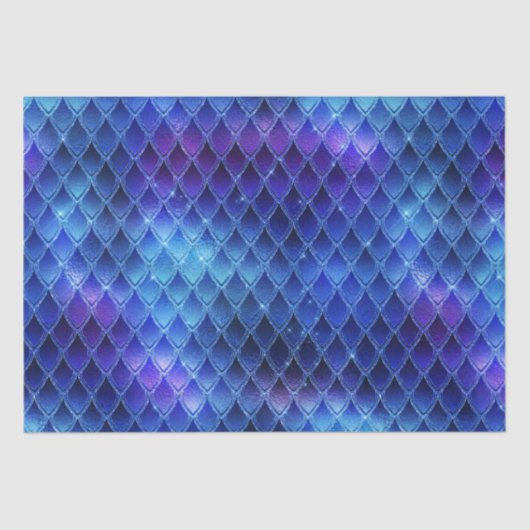 Fantasy Iridescent Dragon Blue Purple Scales 薄葉紙 (正面)