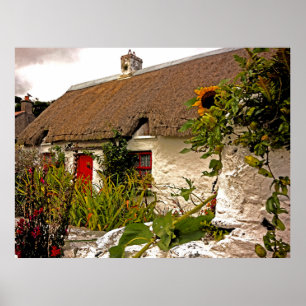 Fantasy Irish cottage ポスター