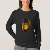 Fantasy Jar with glowing Insects for dreaming summ Tシャツ (正面)
