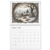 Fantasy Landscape 2025 Calendar カレンダー (2月 2027)
