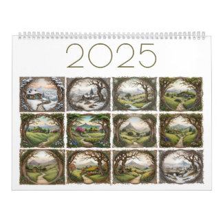 Fantasy Landscape 2025 Calendar カレンダー