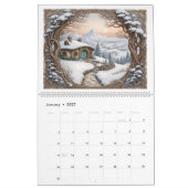 Fantasy Landscape 2025 Calendar カレンダー (1月 2027)