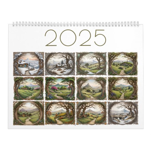 Fantasy Landscape 2025 Calendar カレンダー (カバー)