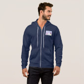 Fantasy Landscape Escape - Men's Zip-Up Hoodie パーカ (正面フル)