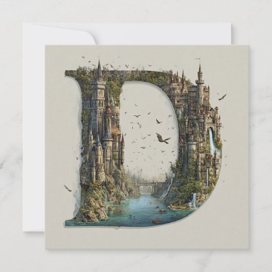 Fantasy Letter D with Castles in the Sky Storybook シーズンカード (正面)