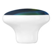 Fantasy Lights Abstract Blue Green Yellow Fractal セラミックノブ (側面)