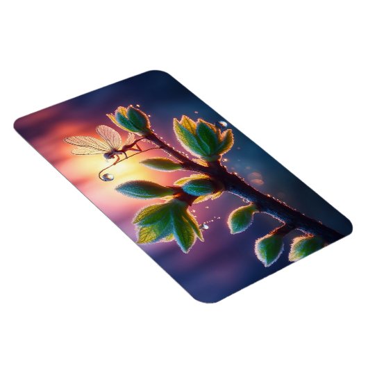 Fantasy macro photography of tiny forest sprite マグネット (右側)