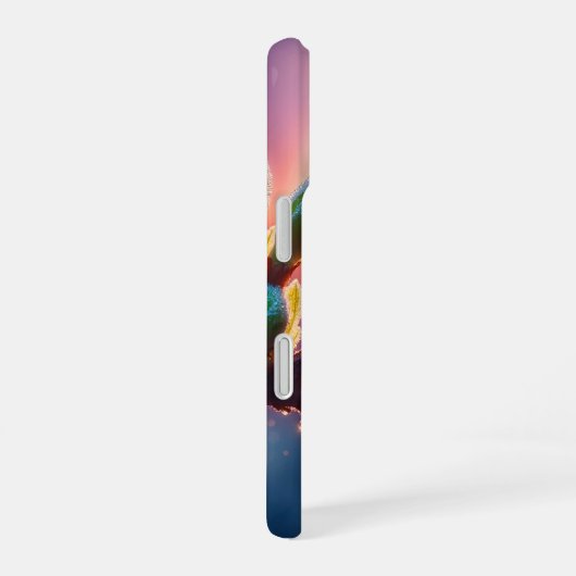 Fantasy macro photography of tiny forest sprite iPhone 16ケース (右側面)