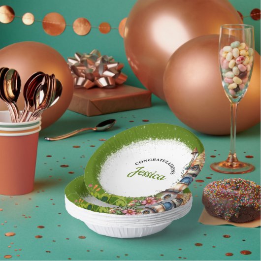 Fantasy Magical Fairy House Baby Shower ペーパーボウル (複数)