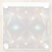 Fantasy Mandelbrot Fractal ガラスコースター (裏面)