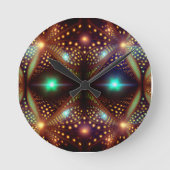 Fantasy Mandelbrot Fractal ラウンド壁時計 (正面)
