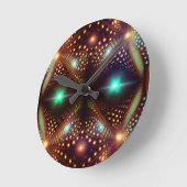 Fantasy Mandelbrot Fractal ラウンド壁時計 (傾斜)