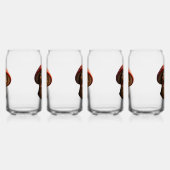 Fantasy mischief double sided smiling magic mushro ガラス缶 (左)