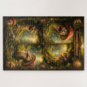 Fantasy mischief, enchanted forest jigsaw puzzle m ジグソーパズル (横)