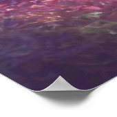 Fantasy Misty Rainy Magical Garden River Landscape ポスター (角)