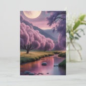 Fantasy Moonlit River Dreamscape Illustration シーズンカード (スタンド正面)