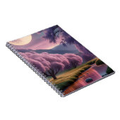 Fantasy Moonlit River Dreamscape Illustration ノートブック (右側)