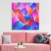 Fantasy Mountains View from the Sky キャンバスプリント (インサイチュ (リビング))