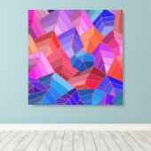 Fantasy Mountains View from the Sky キャンバスプリント (インサイチュ (ウッドフロア))