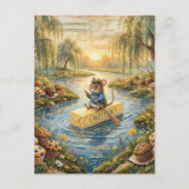 Fantasy Mouse Floating Downriver on Butter ポストカード (正面)
