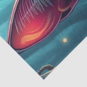 Fantasy Mushroom Forest Blue eyed Cat Tissue Pape 薄葉紙 (詳細)