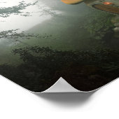 fantasy mushroom house poster ポスター (角)