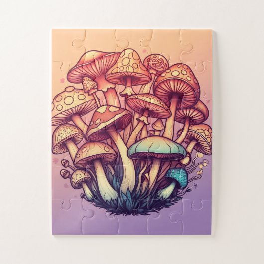 fantasy mushrooms ジグソーパズル (縦)
