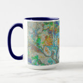 Fantasy Nature Abstract - Boho Colorful Art マグカップ (左)