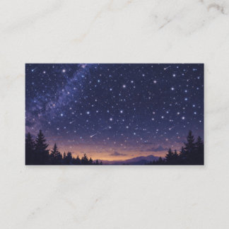 Fantasy Night Sky Storybook 名刺