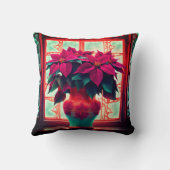 Fantasy Poinsettias  クッション (裏面)