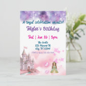 Fantasy Princess Castle Birthday  招待状 (スタンド正面)