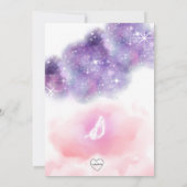 Fantasy Princess Castle Birthday  招待状 (裏面)