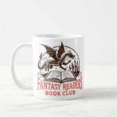 Fantasy readers book club コーヒーマグカップ (左)