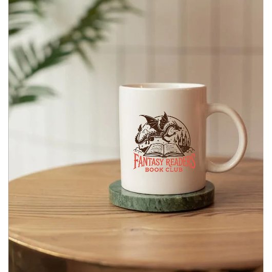 Fantasy readers book club コーヒーマグカップ