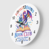 Fantasy Readers Book Club.... ラージ壁時計 (傾斜)