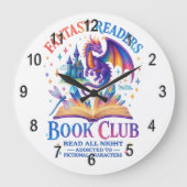 Fantasy Readers Book Club.... ラージ壁時計 (正面)