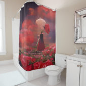 Fantasy Rose Field Under the Sky シャワーカーテン (インサイチュ)