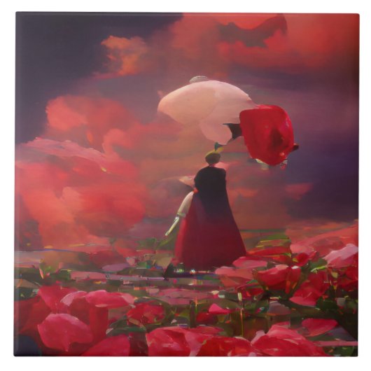 Fantasy Rose Field Under the Sky タイル (正面)