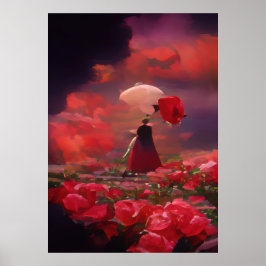 Fantasy Rose Field Under the Sky ポスター