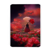 Fantasy Rose Field Under the Sky マグネット (縦)