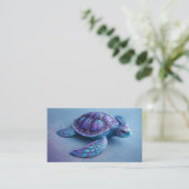 Fantasy Sea Turtle in Blue & Purple, Peaceful  名刺 (スタンド正面)