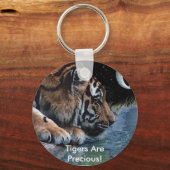 Fantasy Tiger & Moon キーホルダー (正面)