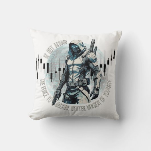 Fantasy trade design | Cyberpunk | Self growth クッション (正面)