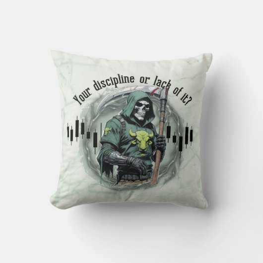  Fantasy trade design | Grim Reaper |  motivation クッション (正面)