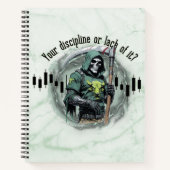 Fantasy trade design | Grim Reaper | motivation ノートブック (正面)