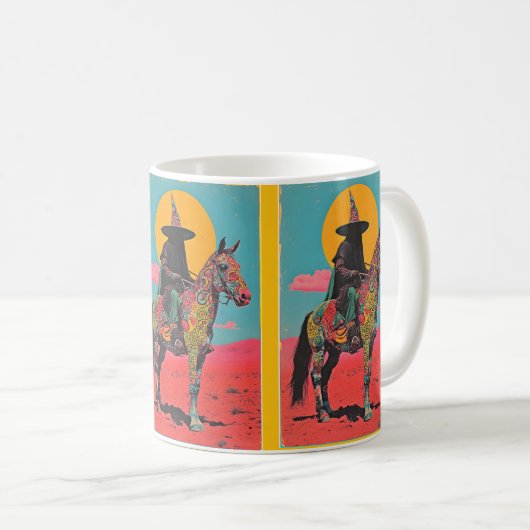 Fantasy & Trippy Mugs - Boho & Psy Art Gifts コーヒーマグカップ (正面右)