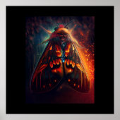 Fantasy Version Of A Clown Face Tiger Moth ポスター (正面)