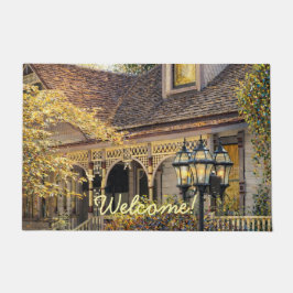 Fantasy Victorian Gingerbread I ドアマット